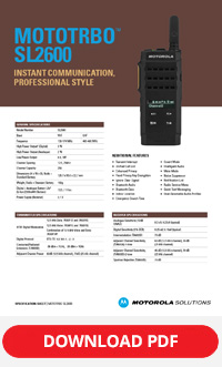 motorola sl2600 brochure