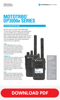 MOTOTRBO dp3000e series spec sheet