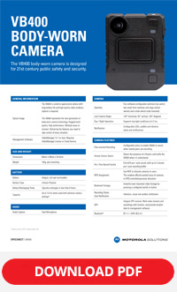 Motorola vb400 spec sheet