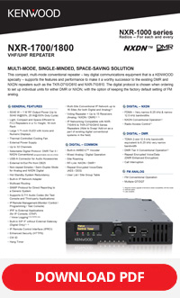 kenwood nxr1700/1800 repeater brochure